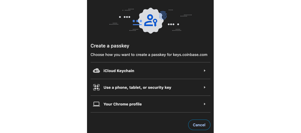 Create a passkey