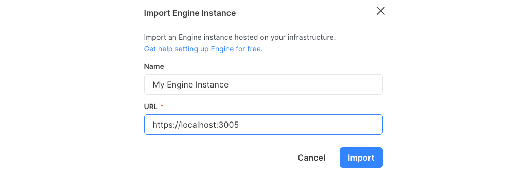 Add engine instance