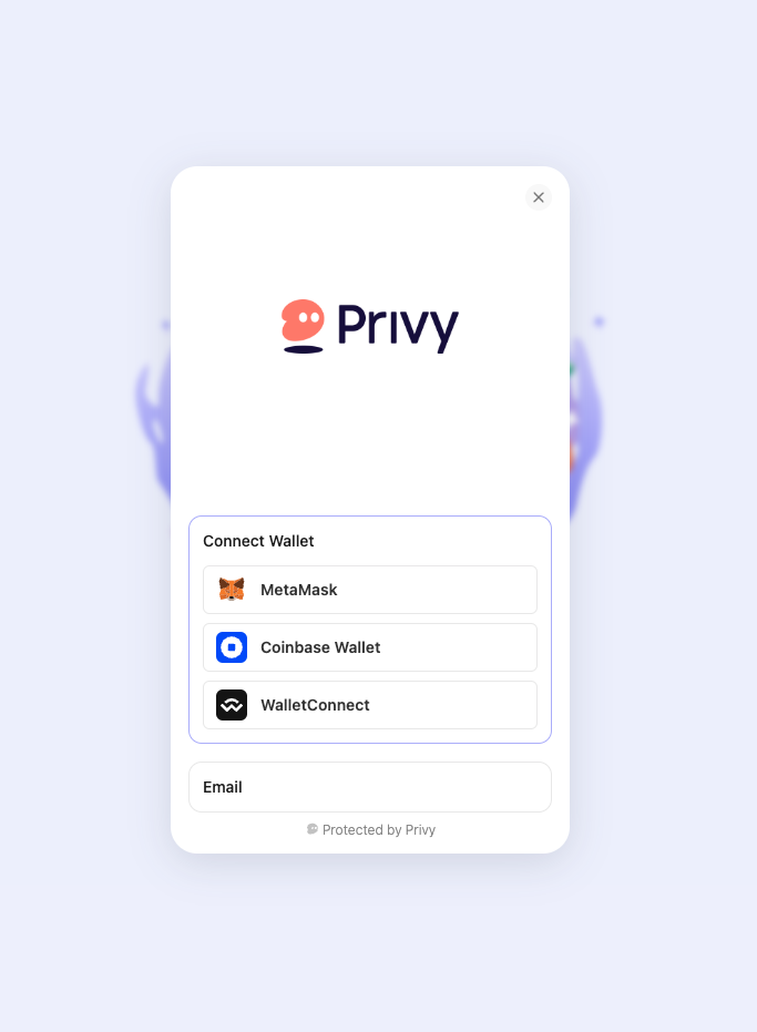 Privy Login Modal